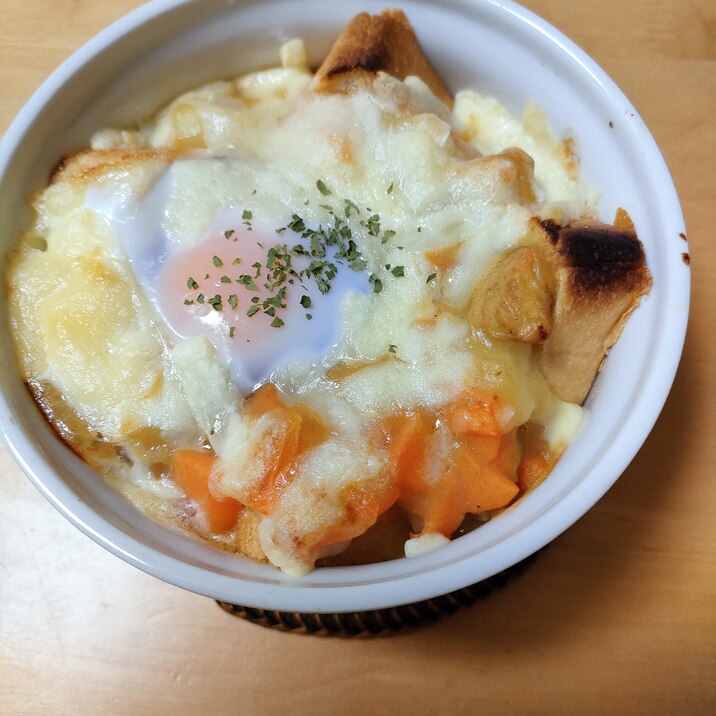 余ったカレーdeトマトパンキッシュ